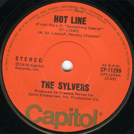 The Sylvers : Hot Line (7", Single)