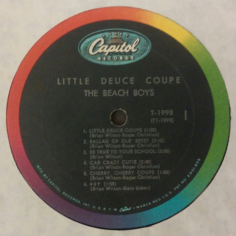 The Beach Boys : Little Deuce Coupe (LP, Album, Mono, Pit)