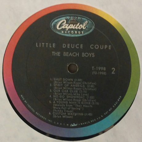 The Beach Boys : Little Deuce Coupe (LP, Album, Mono, Pit)