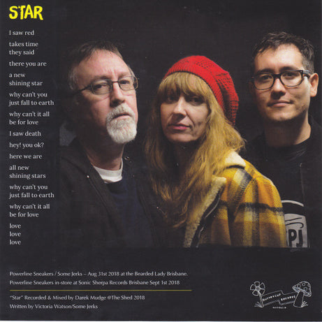 Powerline Sneakers / Some Jerks : Brisbane Tour Single 2018 (7", Single, Ltd, Num, Pur)