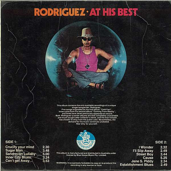 Sixto Rodriguez : At His Best (LP, Comp)