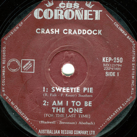 Billy 'Crash' Craddock : Sweetie Pie (7", EP)