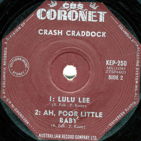 Billy 'Crash' Craddock : Sweetie Pie (7", EP)