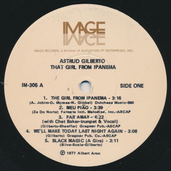 Astrud Gilberto : That Girl From Ipanema (LP)