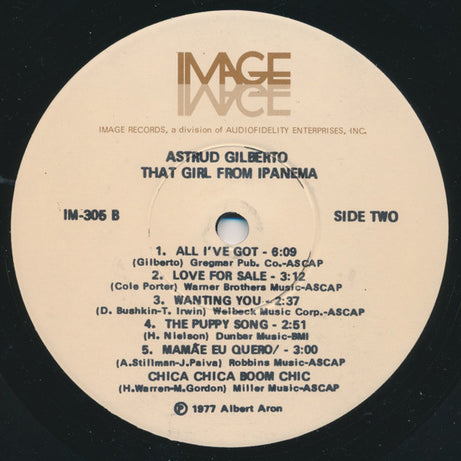 Astrud Gilberto : That Girl From Ipanema (LP)