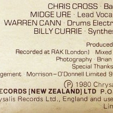 Ultravox : Vienna (LP, Album)