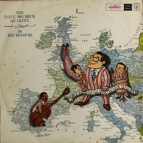 The Dave Brubeck Quartet : The Dave Brubeck Quartet In Europe (LP, Album, Mono)