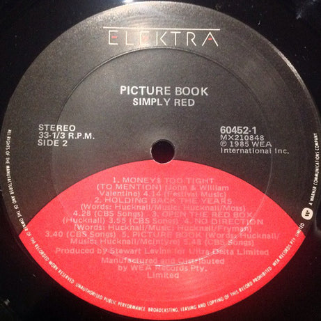 Simply Red : Picture Book (LP, Album)