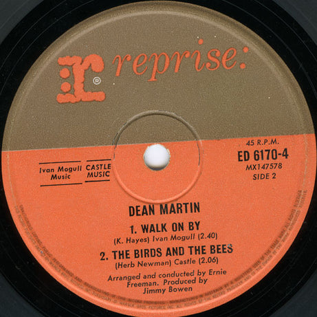 Dean Martin : (Remember Me) I'm The One Who Loves You (7", EP, Mono)