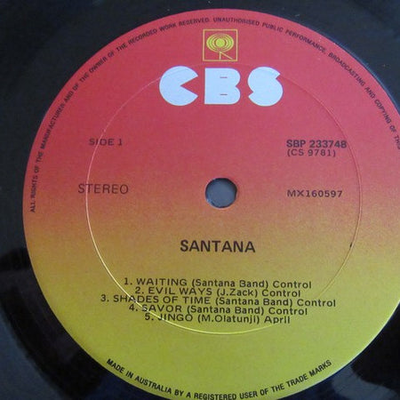 Santana : Santana (LP, Album)