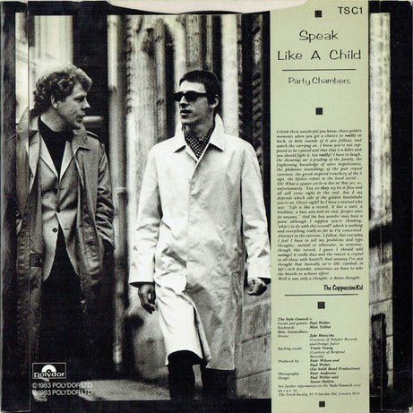 The Style Council : Speak Like A Child (7", Single, Sol)