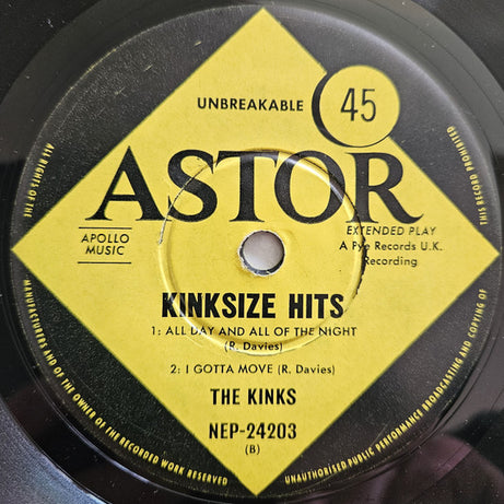 The Kinks : Kinksize Hits (7", EP, Mono)