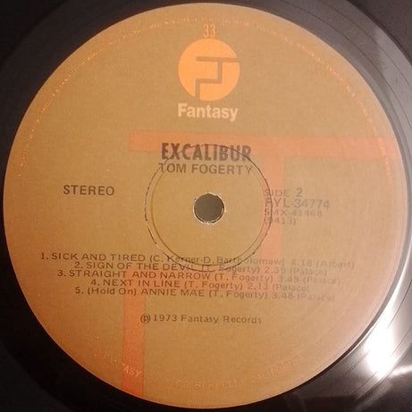 Tom Fogerty : Excalibur (LP, Album)