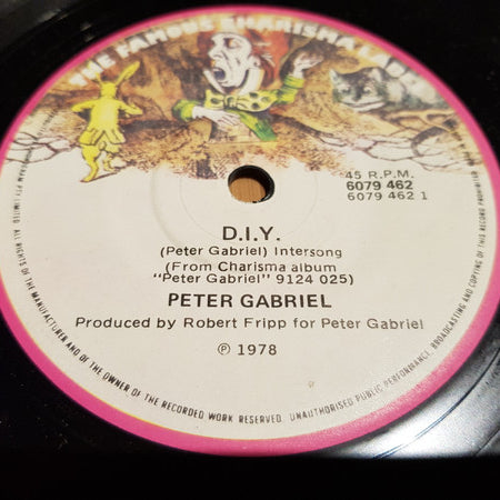 Peter Gabriel : D.I.Y. (7", Single)