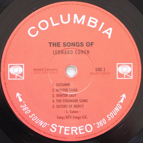 Leonard Cohen : Songs Of Leonard Cohen (LP, Album, RE)