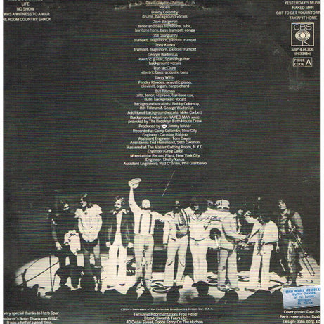 Blood, Sweat And Tears Featuring David Clayton-Thomas : New City (LP, Album)