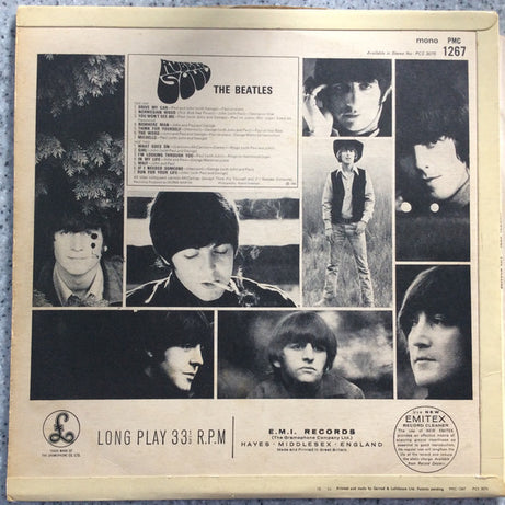 The Beatles : Rubber Soul (LP, Album, Mono)