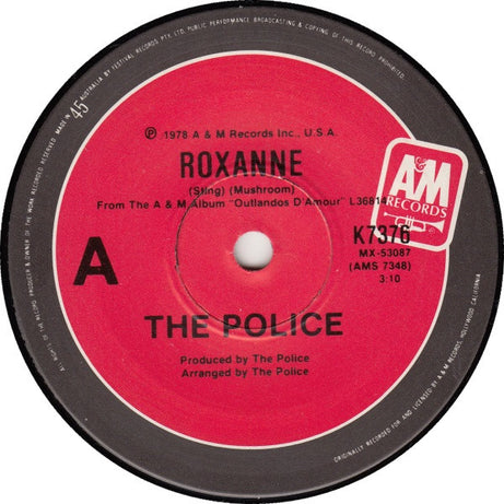 The Police : Roxanne (7", Single, RE)