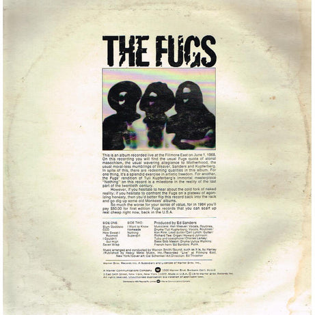 The Fugs : Golden Filth (LP, Album, RE)