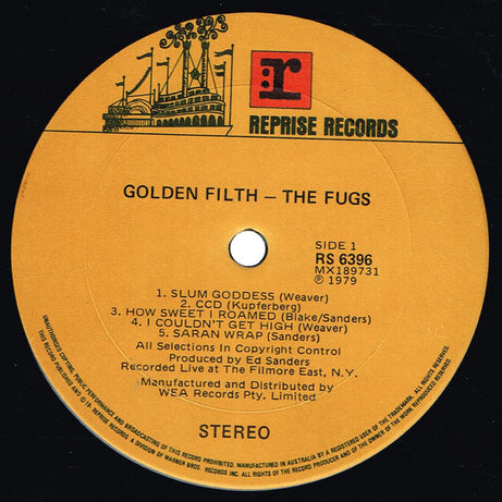 The Fugs : Golden Filth (LP, Album, RE)