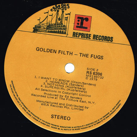 The Fugs : Golden Filth (LP, Album, RE)
