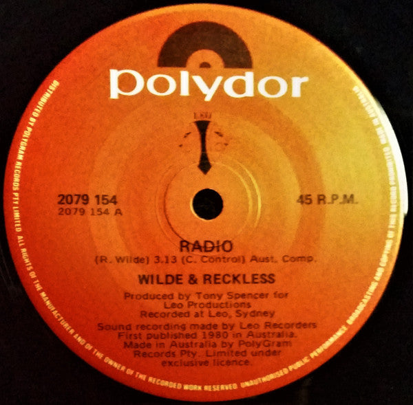 Wilde + Reckless : Radio (7", Single)