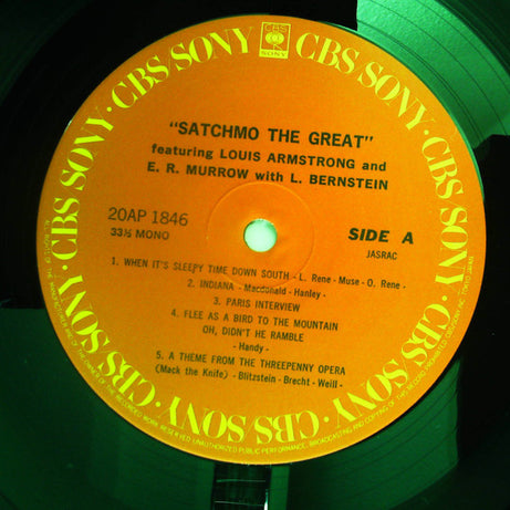 Louis Armstrong And Edward R. Murrow With Leonard Bernstein : Satchmo The Great (LP, Album, Mono, RE)