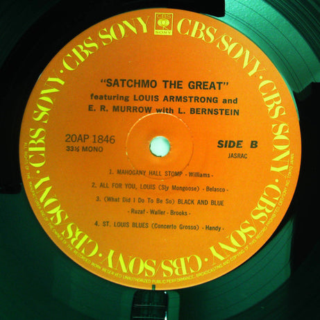 Louis Armstrong And Edward R. Murrow With Leonard Bernstein : Satchmo The Great (LP, Album, Mono, RE)