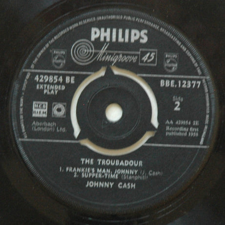 Johnny Cash : The Troubadour (7", EP)