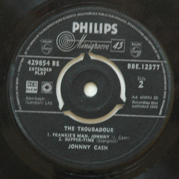 Johnny Cash : The Troubadour (7", EP)