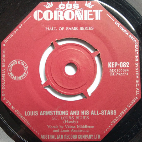 Louis Armstrong And His All-Stars : Mack The Knife (7", EP)