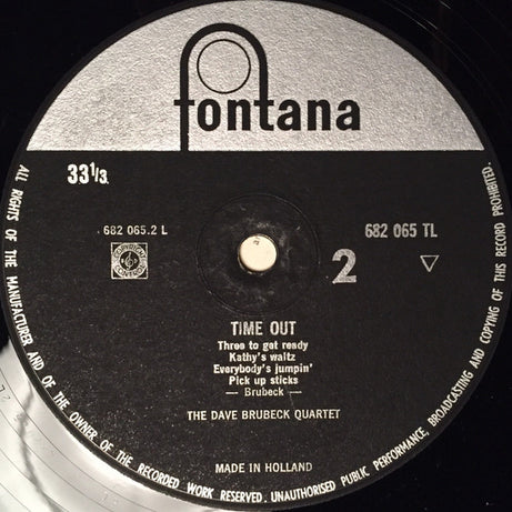 The Dave Brubeck Quartet : Time Out (LP, Album, Mono)