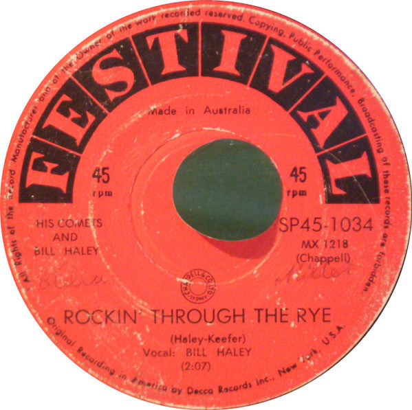 Bill Haley And His Comets : Hot Dog Buddy Buddy (7")