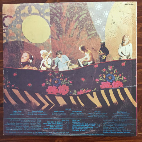 Rufus Featuring Chaka Khan : Rags To Rufus (LP, Album, Ora)