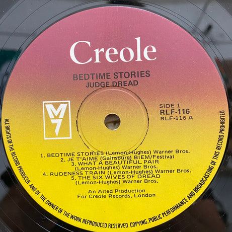 Judge Dread : Bedtime Stories (LP, Album)