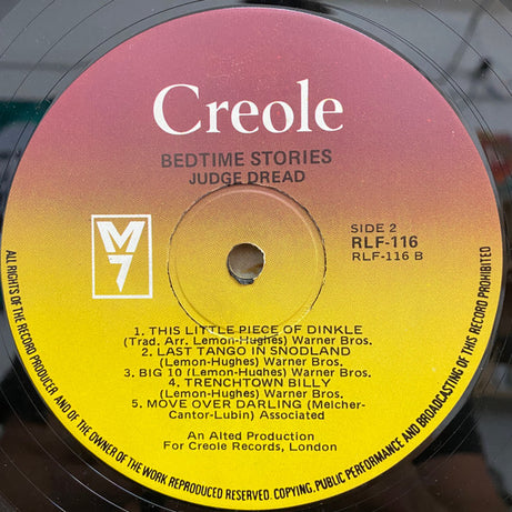 Judge Dread : Bedtime Stories (LP, Album)