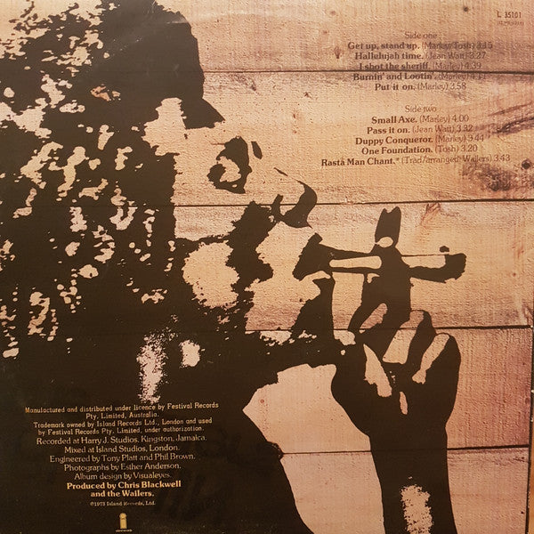 The Wailers : Burnin' (LP, Album)