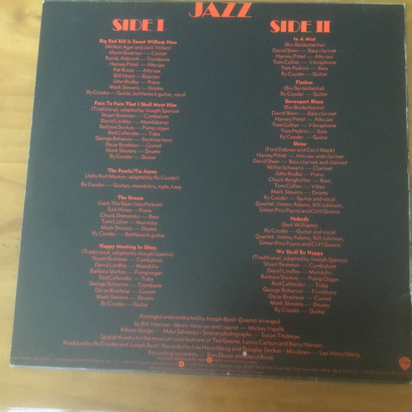 Ry Cooder : Jazz (LP, Album, War)