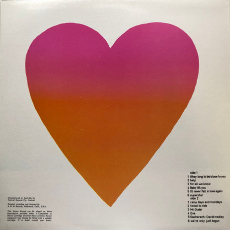 Carpenters : Great Hits Of The Carpenters (LP, Comp, RE)