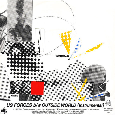 Midnight Oil : US Forces (7", Single)