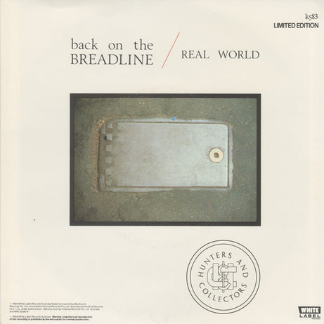 Hunters & Collectors : Back On The Breadline (7", Single, Ltd)
