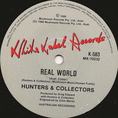 Hunters & Collectors : Back On The Breadline (7", Single, Ltd)