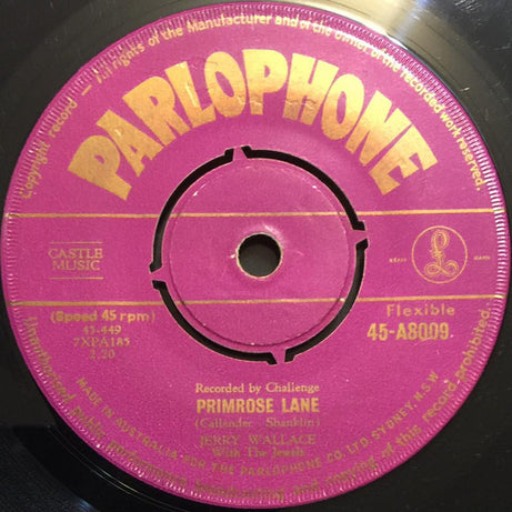 Jerry Wallace : Primrose Lane (7", Single)