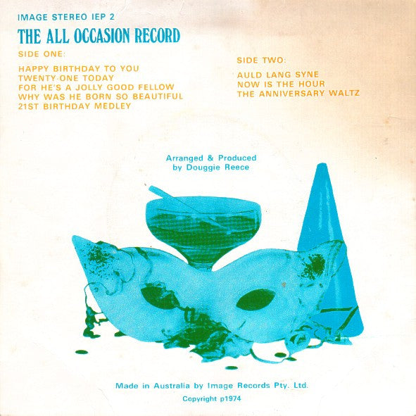 The Shamrock Singers : The All Occasion Party Record (7", EP)