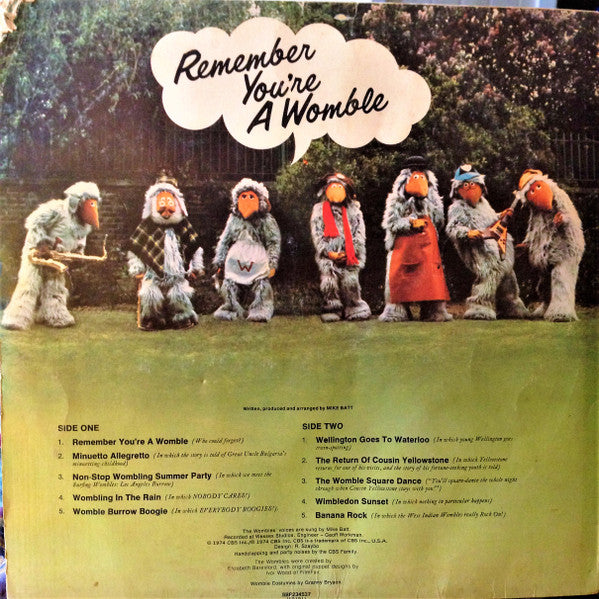 The Wombles : Remember You're A Womble (LP, Album)