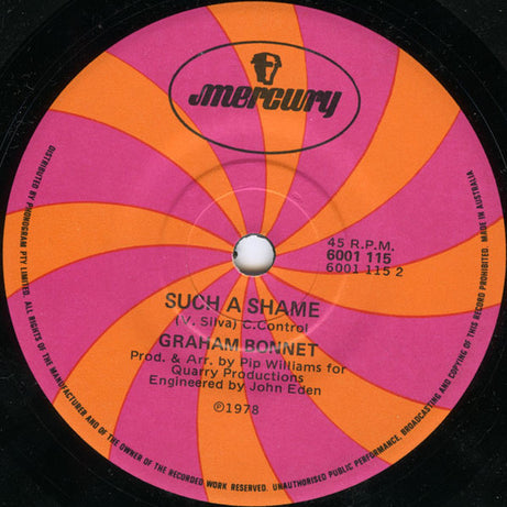 Graham Bonnet : Only You Can Lift Me (7", Single)