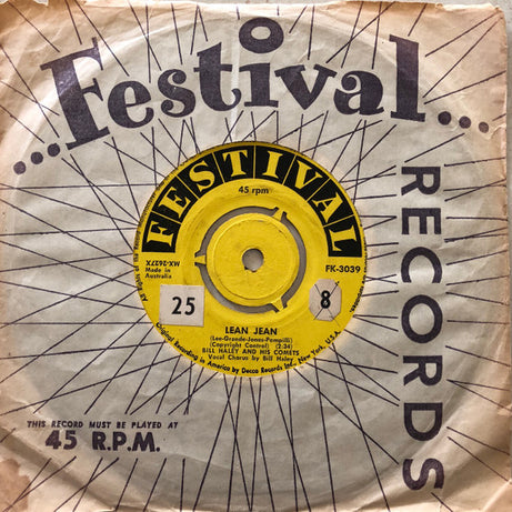 Bill Haley And His Comets : Lean Jean / Don't Nobody Move (7", Single, Lab)