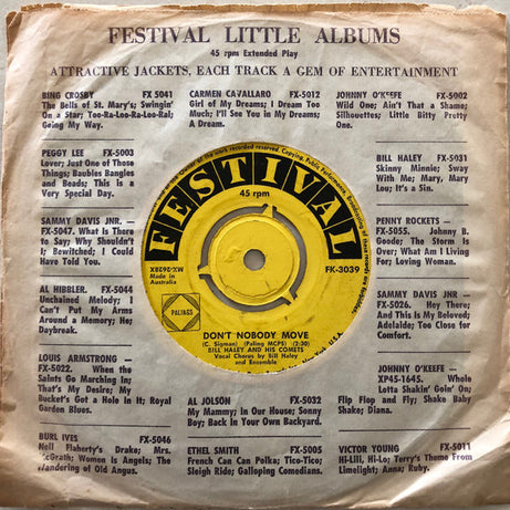 Bill Haley And His Comets : Lean Jean / Don't Nobody Move (7", Single, Lab)