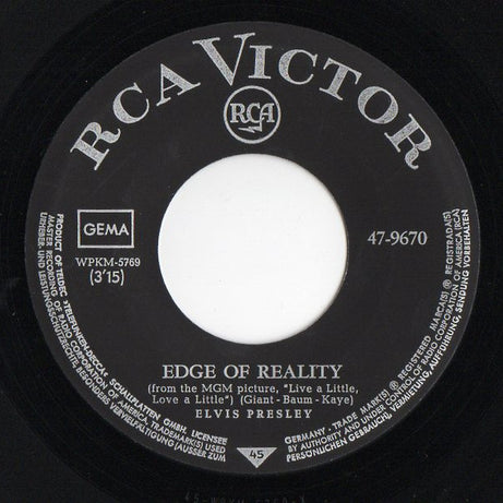 Elvis* : If I Can Dream / Edge Of Reality (7", Single, Bla)