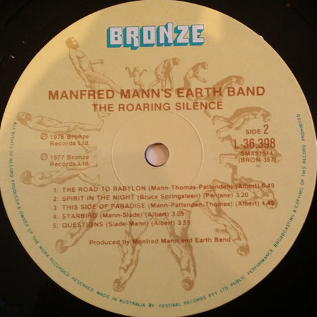 Manfred Mann's Earth Band : The Roaring Silence (LP, Album, RE)